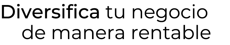 Diversifica tu negocio de manera rentable