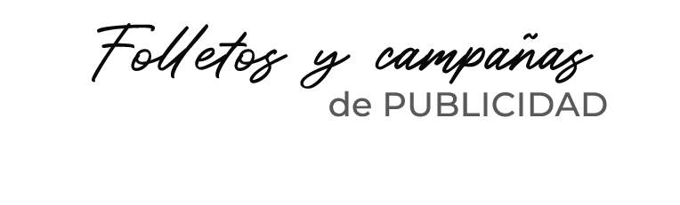 Folletos y campa as de PUBLICIDAD